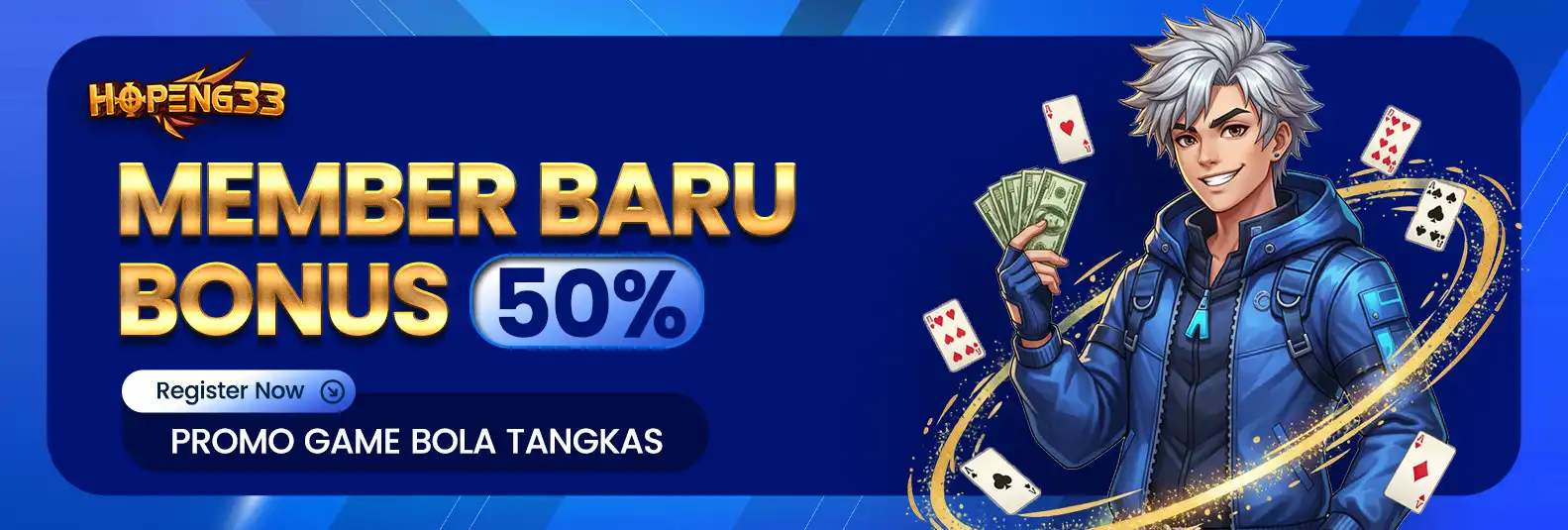 BONUS MEMBER BARU 50% BOLA TANGKAS